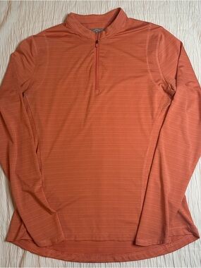Callaway Opti-Dri 1/4 Zip Pullover Womens Large Coral Golf Athletic Top